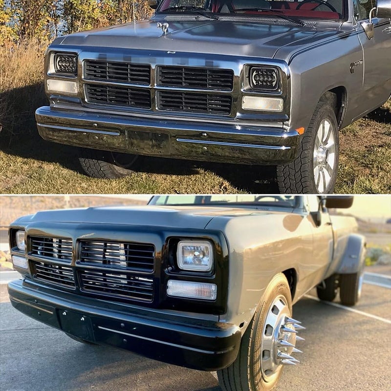 Tonsya For 1991 1992 1993 Dodge D150, D250, D350, W150, W250e, W350 Ramcharger,1991 Dodge D150S, W150S Front Parking turn signal lights housings Clear Lens #55026085, 55026084 - Image 4